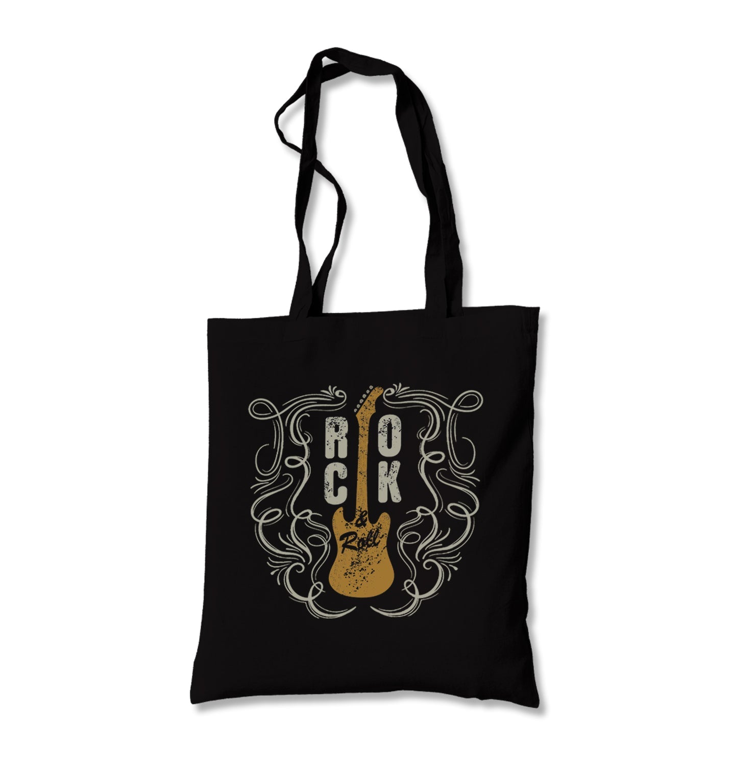 Rock N Roll Guitar Canvas Totebag - Premium  from Wenswind - Just 4990! Shop now at W.E.N.S. WIND