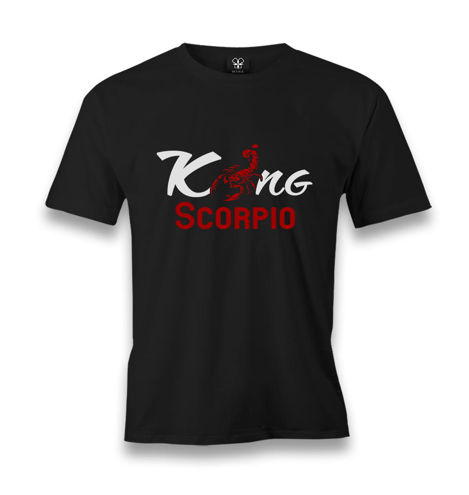 Zodiac -King Scorpio Men's Black Tshirt - Premium  from W.E.N.S. WIND - Just 6490! Shop now at W.E.N.S. WIND