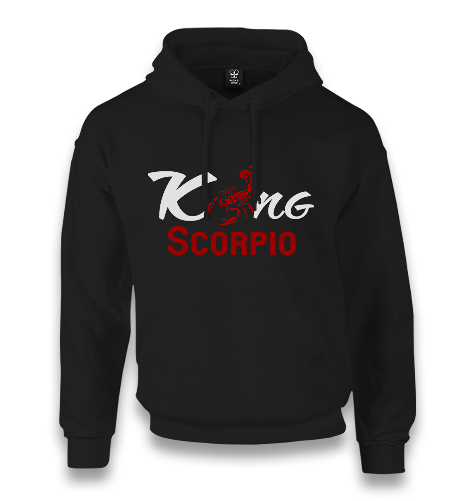 Zodiac -King Scorpio Unisex Black Hoodie - Premium  from W.E.N.S. WIND - Just 11990! Shop now at W.E.N.S. WIND