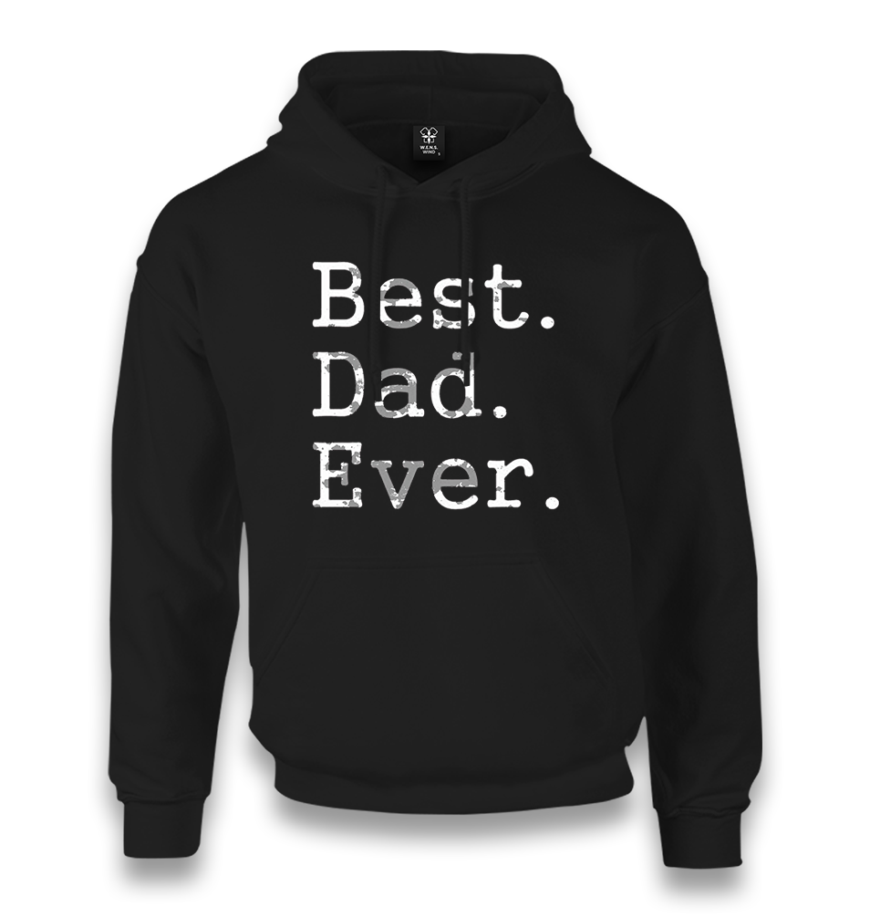 Best Dad Ever Unisex Black Hoodie - Premium  from W.E.N.S. WIND - Just 11990! Shop now at W.E.N.S. WIND