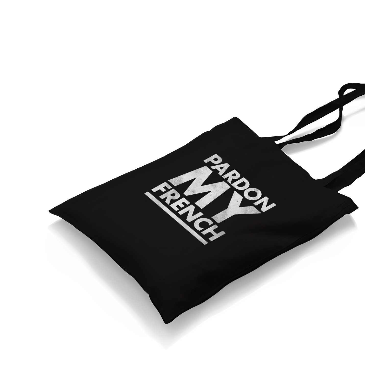 Pardon my French Black Canvas Totebag - Premium  from W.E.N.S. WIND - Just 4990! Shop now at W.E.N.S. WIND