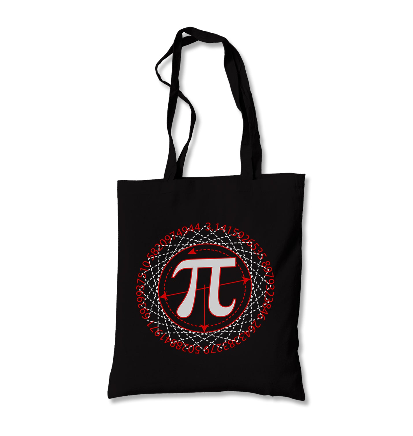 Mathematics - Pi Number IX Canvas Totebag - Premium  from Wenswind - Just 4990! Shop now at W.E.N.S. WIND