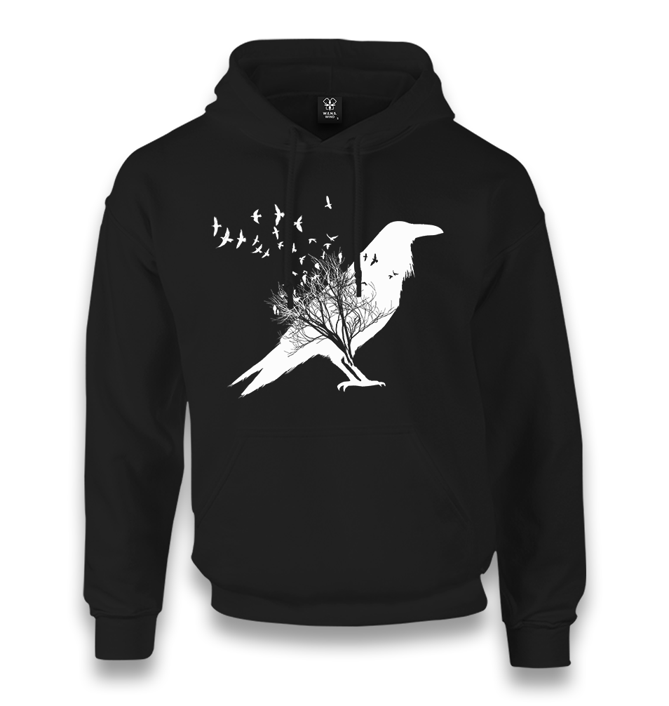 Crows in Tales Unisex Black Hoodie - Premium  from W.E.N.S. WIND - Just 11990! Shop now at W.E.N.S. WIND