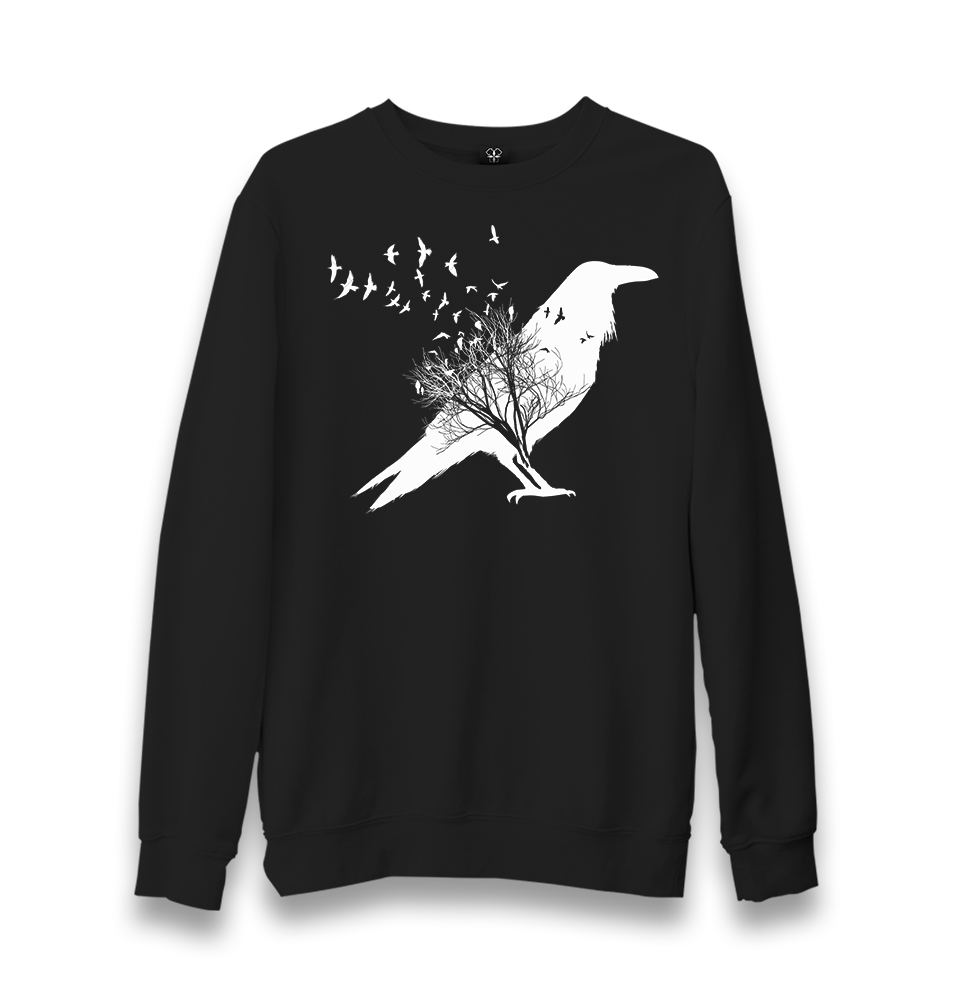 Crows in Tales Unisex Black Sweatshirt - Premium  from W.E.N.S. WIND - Just 10990! Shop now at W.E.N.S. WIND