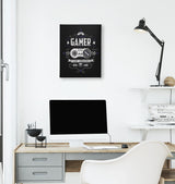 Gamer - 1990 Players Black Canvas Wall Art 35x40cm - Premium  from W.E.N.S. WIND - Just 7990! Shop now at W.E.N.S. WIND