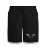 Cat Blue Eyes Black Shorts - Premium  from W.E.N.S. WIND - Just 7990! Shop now at W.E.N.S. WIND