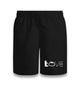 Horse Riding Love Black Shorts - Premium  from W.E.N.S. WIND - Just 7990! Shop now at W.E.N.S. WIND