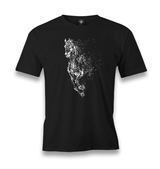 Horse Splash Art Men's Black Tshirt - Premium  from W.E.N.S. WIND - Just 6490! Shop now at W.E.N.S. WIND