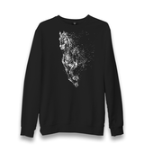 Horse Splash Art Unisex Black Sweatshirt - Premium  from W.E.N.S. WIND - Just 10990! Shop now at W.E.N.S. WIND