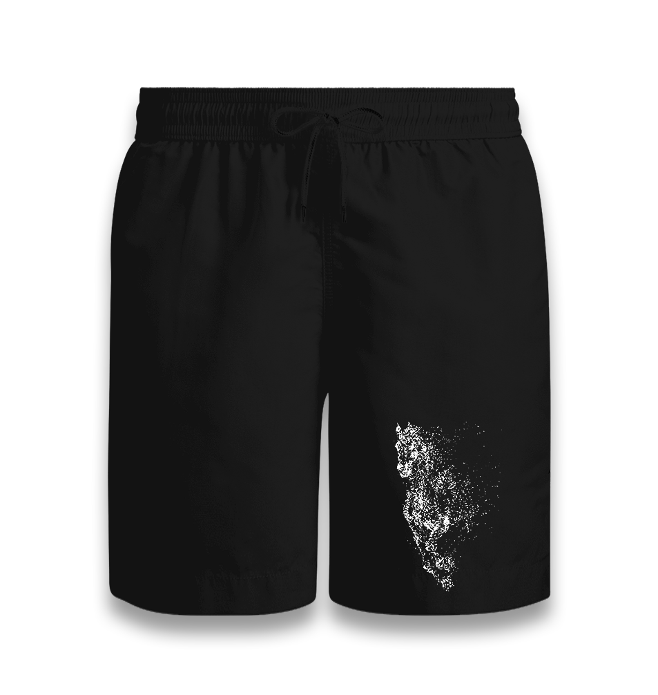 Horse Splash Art Black Shorts - Premium  from W.E.N.S. WIND - Just 7990! Shop now at W.E.N.S. WIND