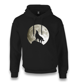 Wolf and Moon Unisex Black Hoodie - Premium  from W.E.N.S. WIND - Just 11990! Shop now at W.E.N.S. WIND