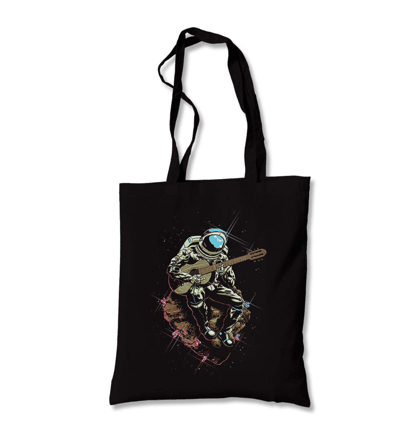 Notes In Space - Guitar Canvas Totebag - Premium  from Wenswind - Just 4990! Shop now at W.E.N.S. WIND