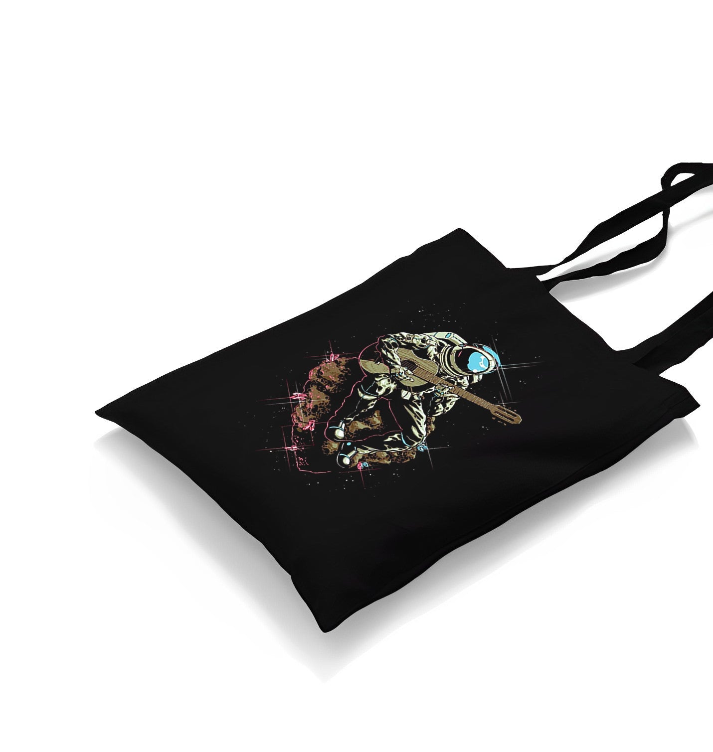 Notes In Space - Guitar Canvas Totebag - Premium  from Wenswind - Just 4990! Shop now at W.E.N.S. WIND