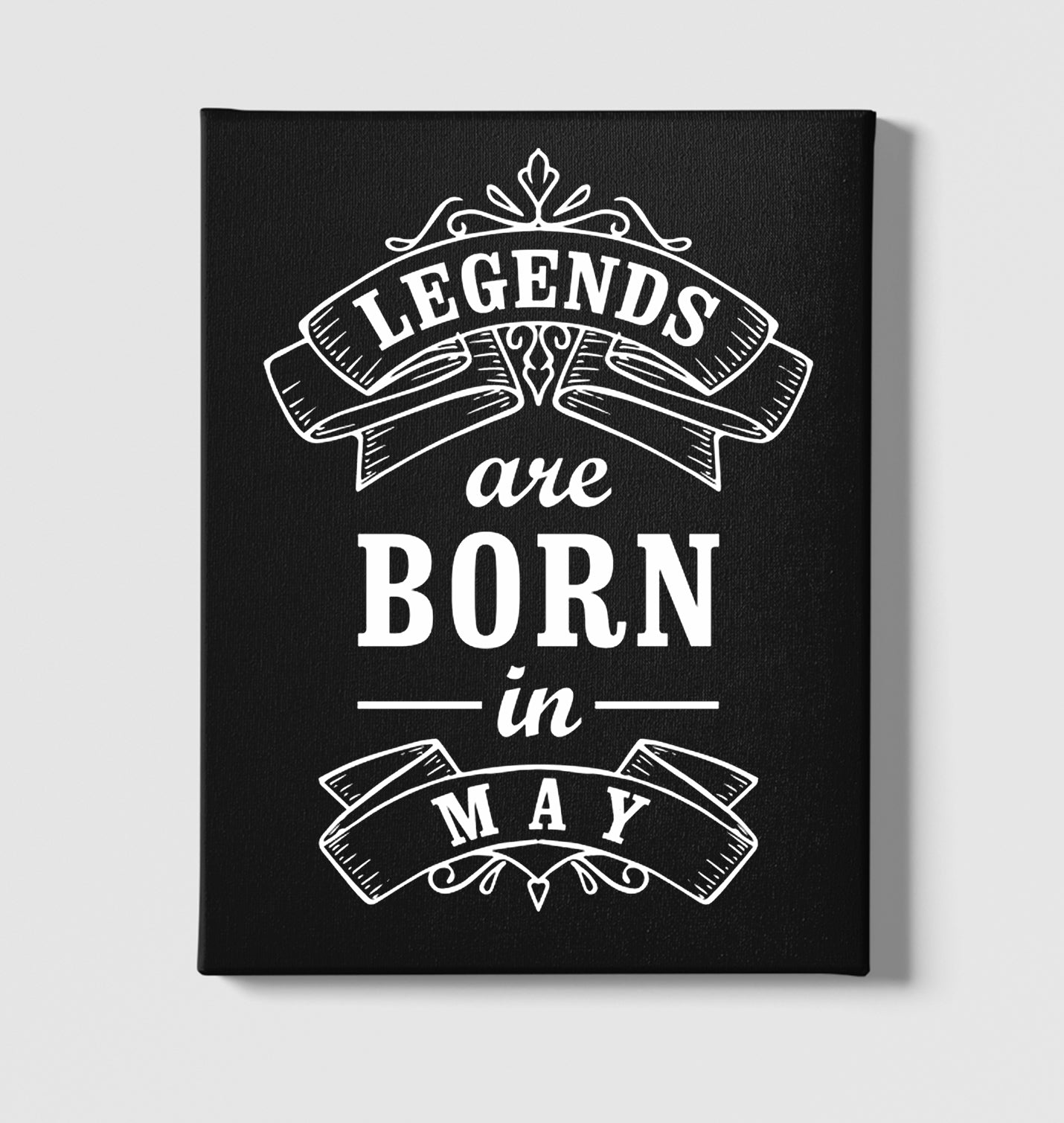 Zodiac - Born in May Legends Black Canvas Wall Art 35x40cm - Premium  from W.E.N.S. WIND - Just 7990! Shop now at W.E.N.S. WIND