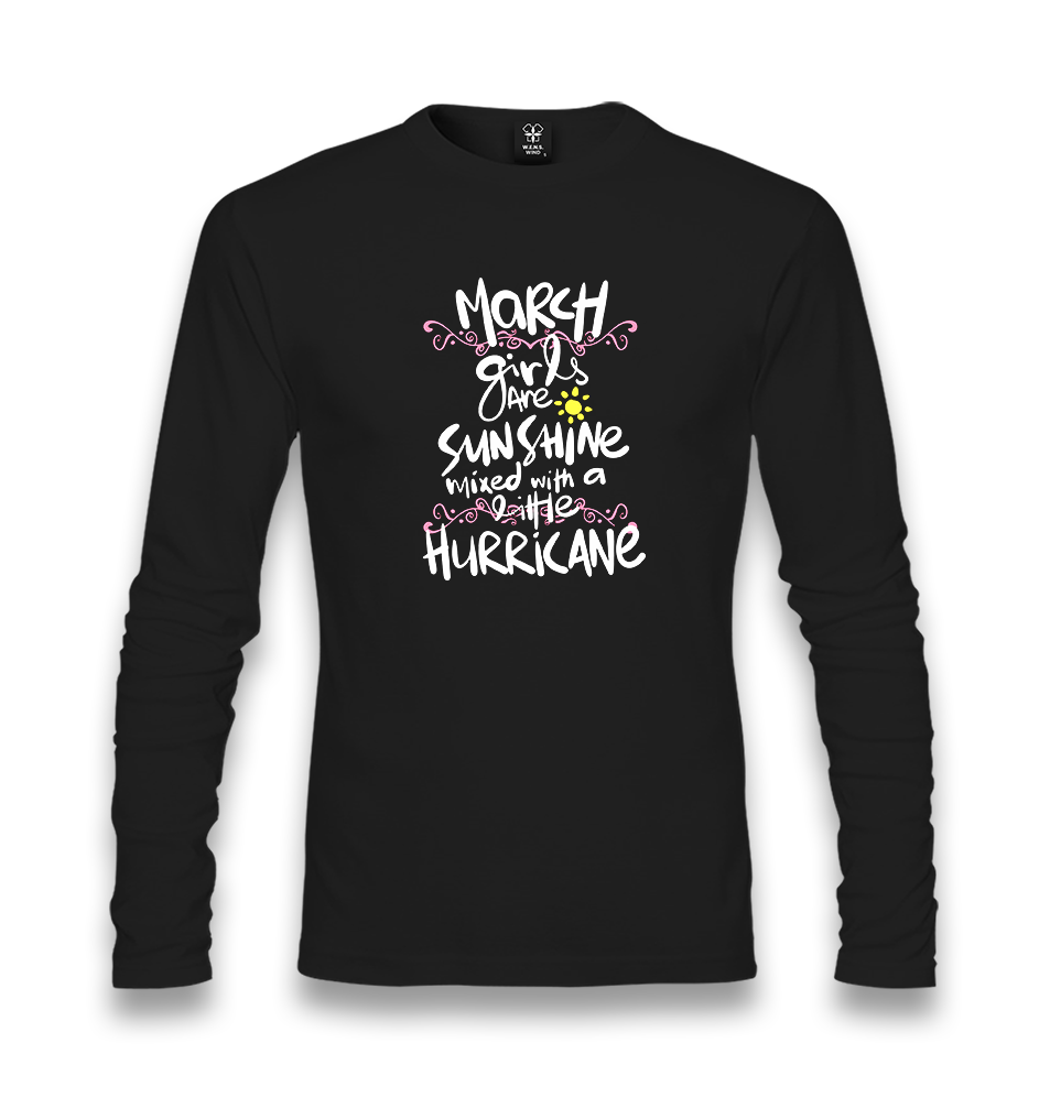 March Girls Unisex Black Longsleeve - Premium  from W.E.N.S. WIND - Just 7990! Shop now at W.E.N.S. WIND