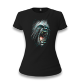 Gorilla roar Women's Black T-shirt - Premium  from W.E.N.S. WIND - Just 6490! Shop now at W.E.N.S. WIND