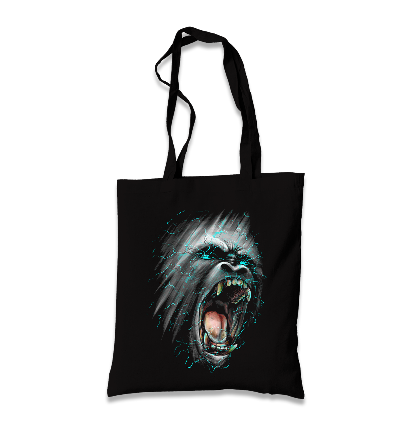 Gorilla Black Canvas Totebag - Premium  from W.E.N.S. WIND - Just 4990! Shop now at W.E.N.S. WIND
