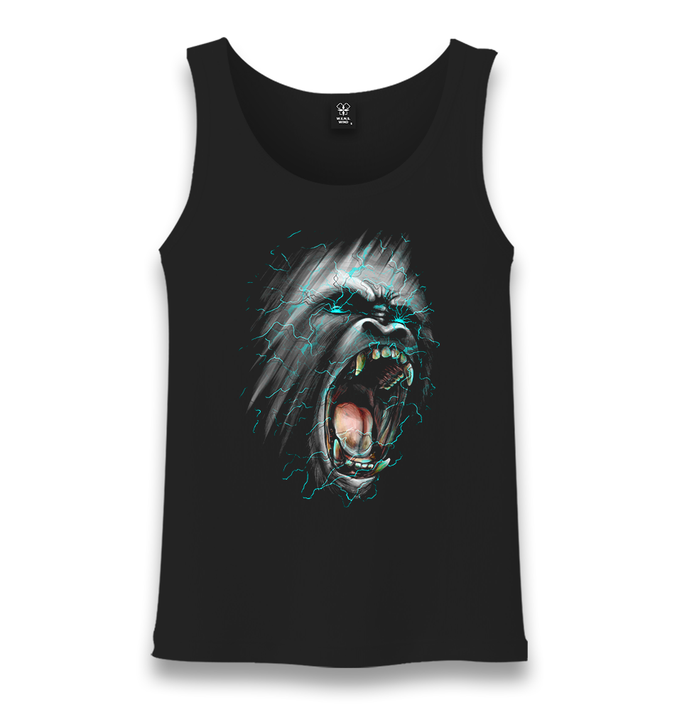 Gorilla roar Unisex Black Tank Top - Premium  from W.E.N.S. WIND - Just 6490! Shop now at W.E.N.S. WIND