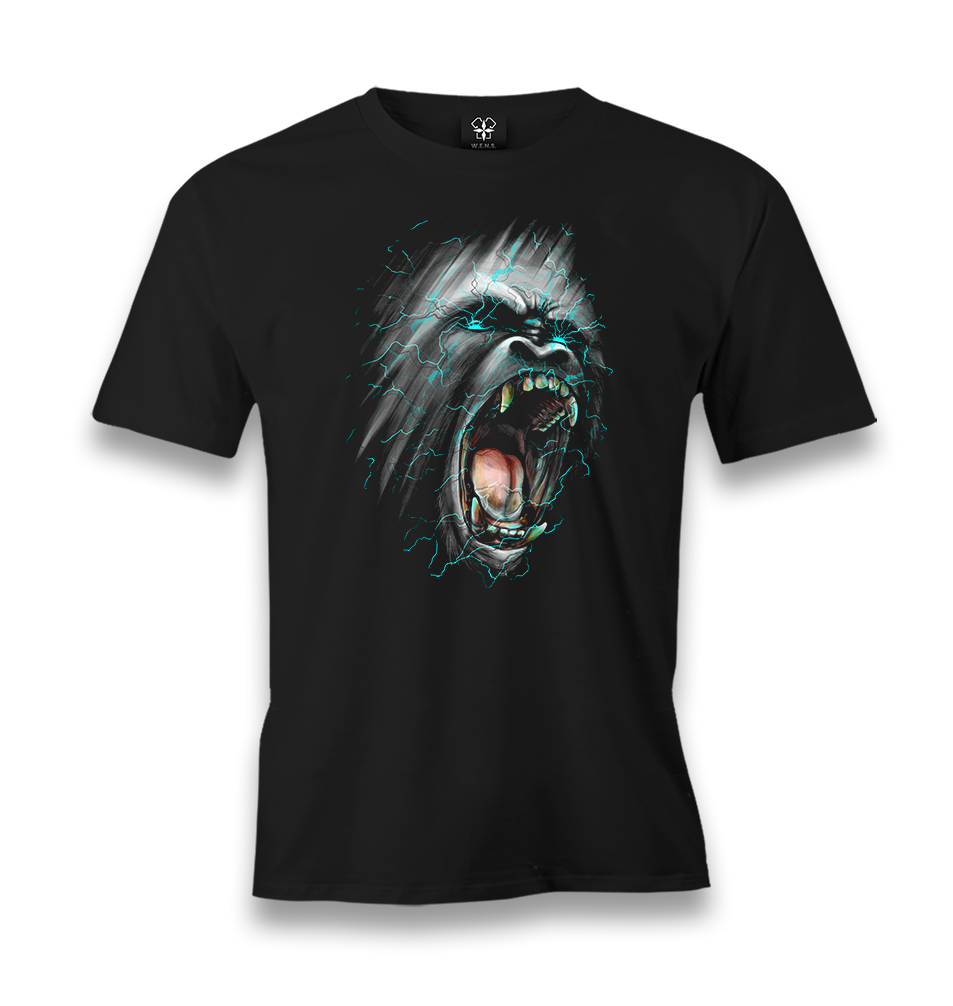 Gorilla roar Men's Black Tshirt - Premium  from W.E.N.S. WIND - Just 6490! Shop now at W.E.N.S. WIND