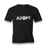 Adopt Paw Men's Black Tshirt - Premium  from W.E.N.S. WIND - Just 6490! Shop now at W.E.N.S. WIND