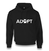 Adopt Paw Unisex Black Hoodie - Premium  from W.E.N.S. WIND - Just 11990! Shop now at W.E.N.S. WIND