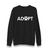 Adopt Paw Unisex Black Sweatshirt - Premium  from W.E.N.S. WIND - Just 10990! Shop now at W.E.N.S. WIND