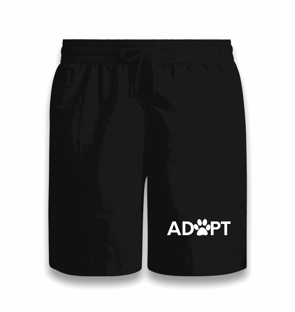 Adopt Paw Black Shorts - Premium Shorts from W.E.N.S. WIND - Just 7990! Shop now at W.E.N.S. WIND