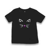 Cute Cat Silhouette Kid's Black T-shirt - Premium  from W.E.N.S. WIND - Just 5990! Shop now at W.E.N.S. WIND