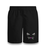 Cute Cat Silhouette Black Shorts - Premium  from W.E.N.S. WIND - Just 7990! Shop now at W.E.N.S. WIND