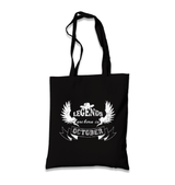 Legends Born in October - Hat Black Canvas Totebag - Premium  from W.E.N.S. WIND - Just 4990! Shop now at W.E.N.S. WIND