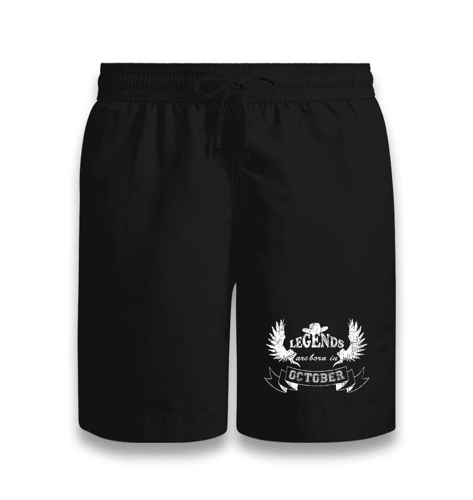 Legends Born in October-Hat Black Shorts - Premium  from W.E.N.S. WIND - Just 7990! Shop now at W.E.N.S. WIND