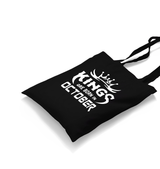 Kings Born in October - Logo Black Canvas Totebag - Premium  from W.E.N.S. WIND - Just 4990! Shop now at W.E.N.S. WIND