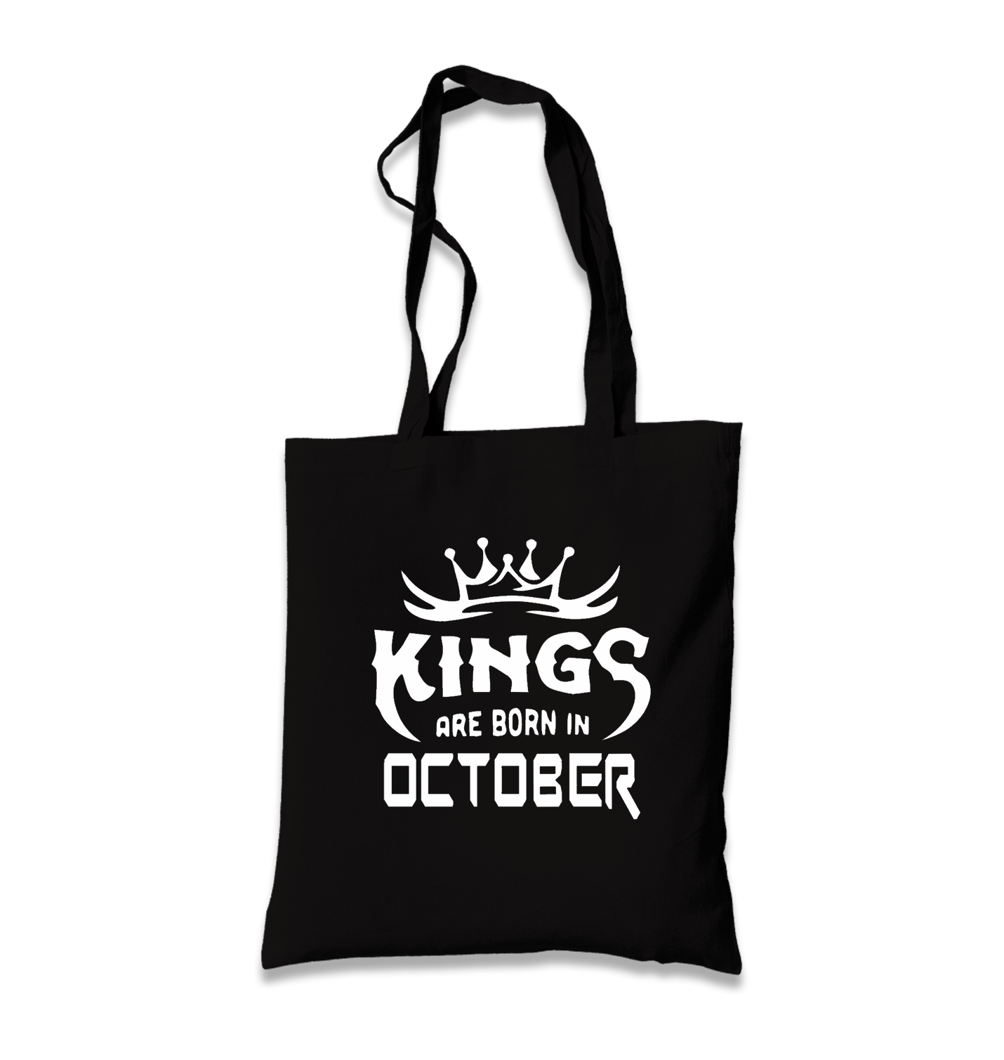 Kings Born in October - Logo Black Canvas Totebag - Premium  from W.E.N.S. WIND - Just 4990! Shop now at W.E.N.S. WIND