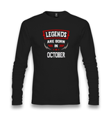 Legends Born in October-Blade Unisex Black Longsleeve - Premium  from W.E.N.S. WIND - Just 7990! Shop now at W.E.N.S. WIND