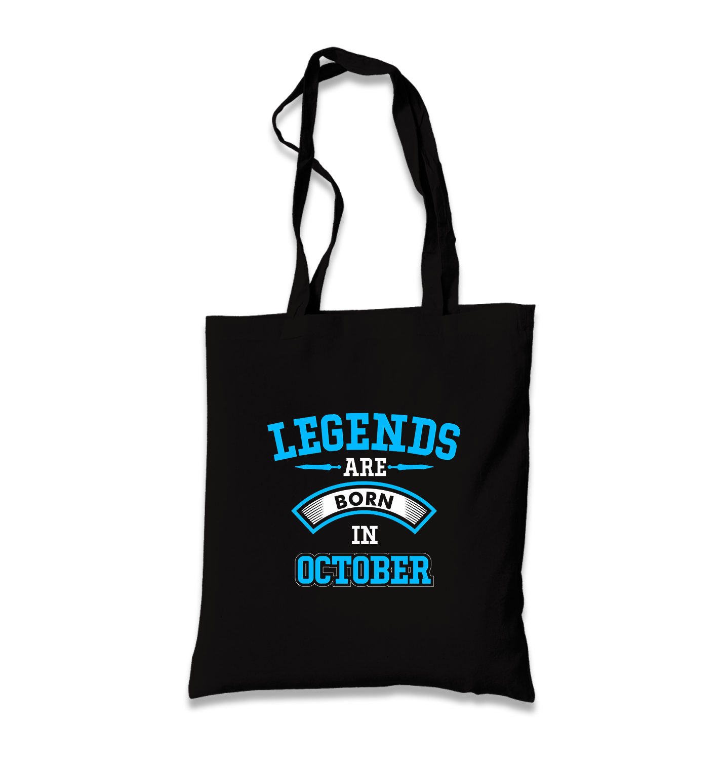 Legends Born in October - Arrow Black Canvas Totebag - Premium  from W.E.N.S. WIND - Just 4990! Shop now at W.E.N.S. WIND