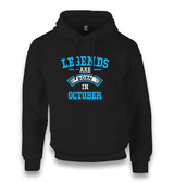 Legends Born in October-Arrow Unisex Black Hoodie - Premium  from W.E.N.S. WIND - Just 11990! Shop now at W.E.N.S. WIND