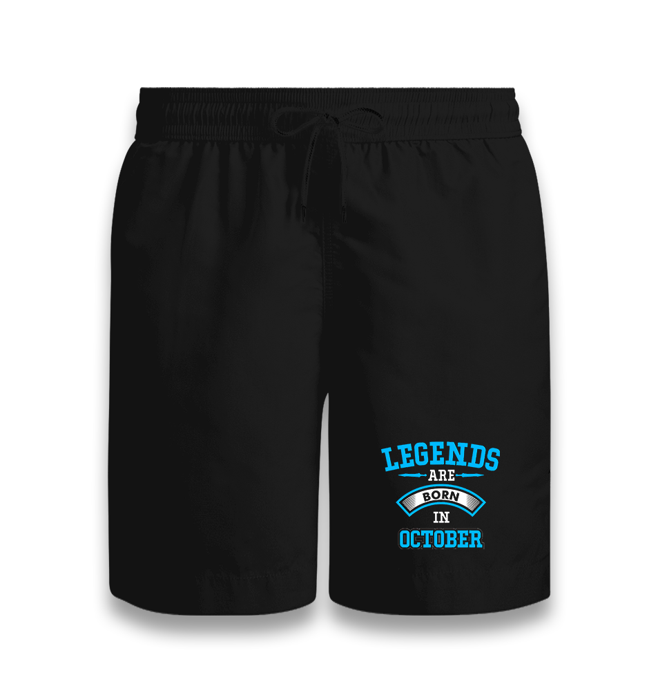 Legends Born in October-Arrow Black Shorts - Premium  from W.E.N.S. WIND - Just 7990! Shop now at W.E.N.S. WIND
