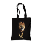 Lion II Black Canvas Totebag - Premium  from W.E.N.S. WIND - Just 4990! Shop now at W.E.N.S. WIND