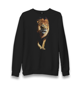 Lion II Unisex Black Sweatshirt - Premium  from W.E.N.S. WIND - Just 10990! Shop now at W.E.N.S. WIND