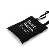 Best Uncle Ever Black Canvas Totebag - Premium  from W.E.N.S. WIND - Just 4990! Shop now at W.E.N.S. WIND