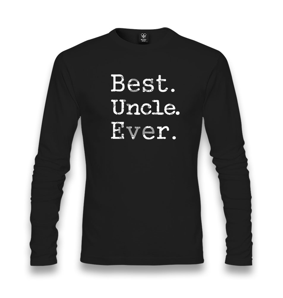 Best Uncle Ever Unisex Black Longsleeve - Premium  from W.E.N.S. WIND - Just 7990! Shop now at W.E.N.S. WIND