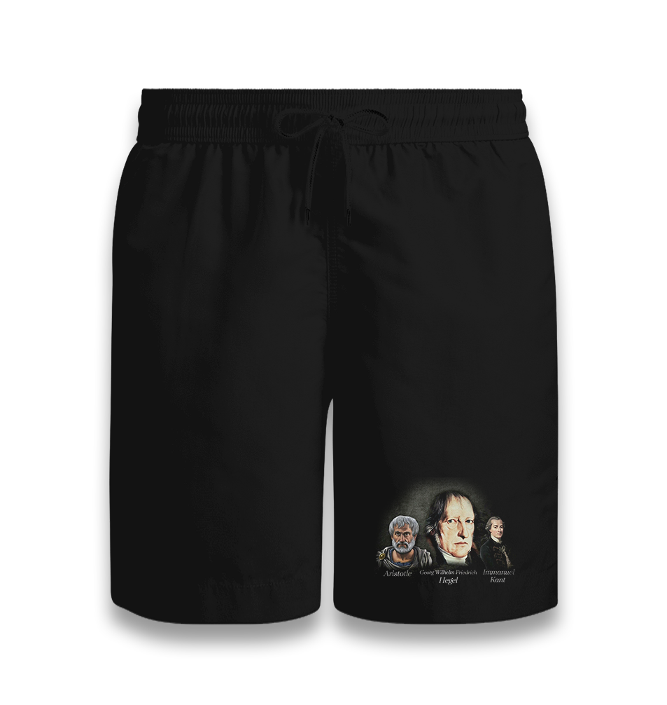 Hegel Aristo Kant Black Shorts - Premium  from W.E.N.S. WIND - Just 7990! Shop now at W.E.N.S. WIND