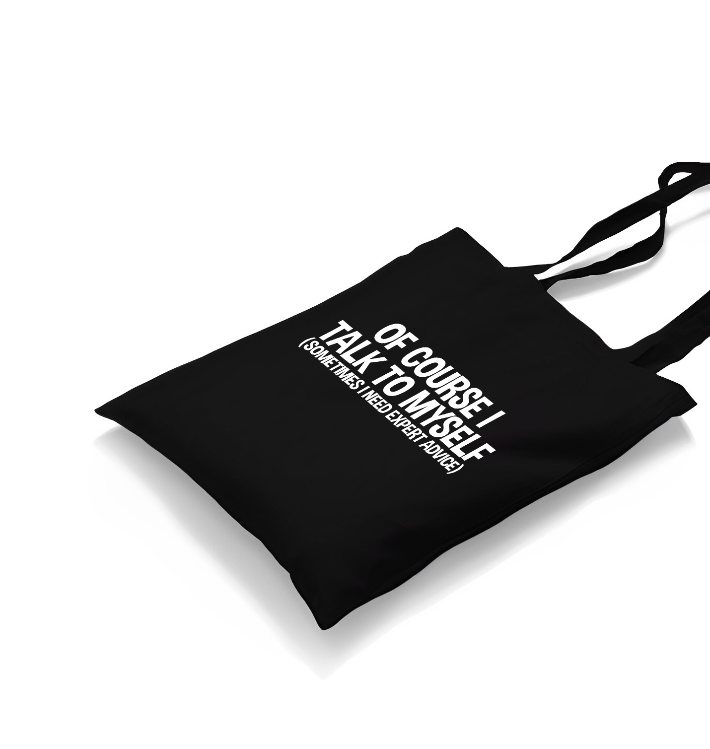 Expert Advice Black Canvas Totebag - Premium  from W.E.N.S. WIND - Just 4990! Shop now at W.E.N.S. WIND