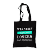 Winners Find A Way Canvas Totebag - Premium  from Wenswind - Just 4990! Shop now at W.E.N.S. WIND