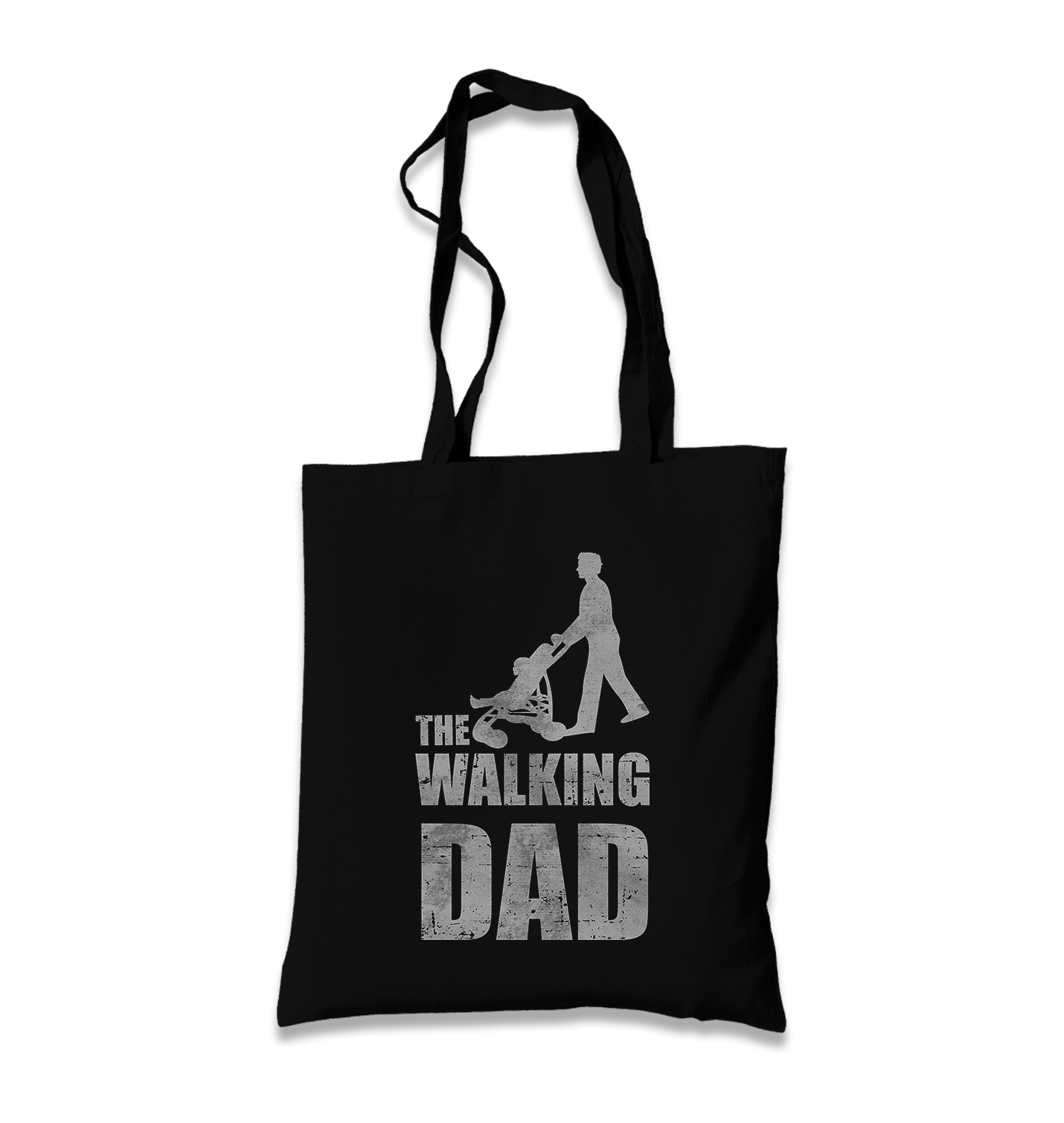 The Walking Dad Black Canvas Totebag - Premium  from W.E.N.S. WIND - Just 4990! Shop now at W.E.N.S. WIND