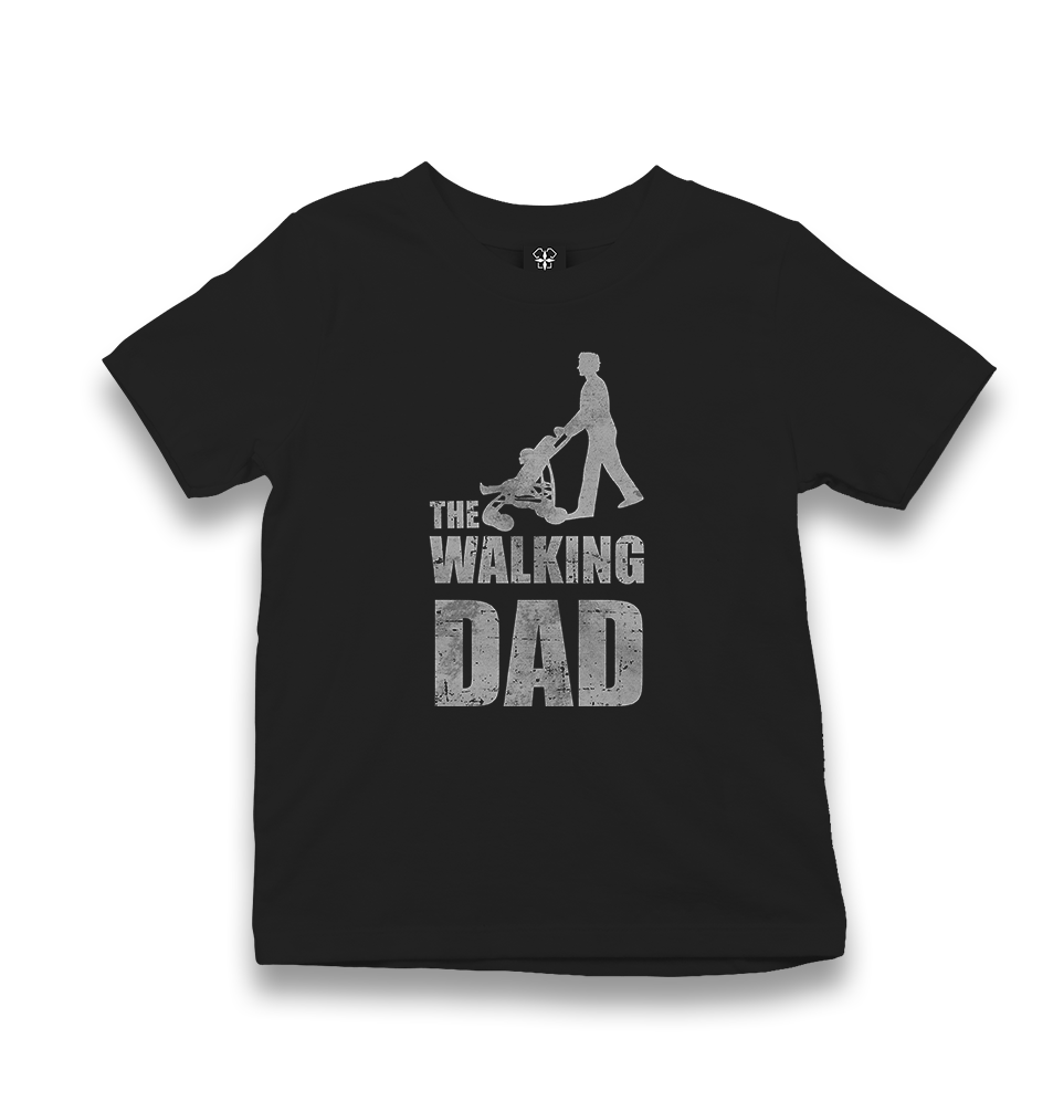 The Walking Dad Kid's Black T-shirt - Premium  from W.E.N.S. WIND - Just 5990! Shop now at W.E.N.S. WIND