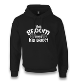 This Broom Loves His Bride Unisex Black Hoodie - Premium  from W.E.N.S. WIND - Just 11990! Shop now at W.E.N.S. WIND