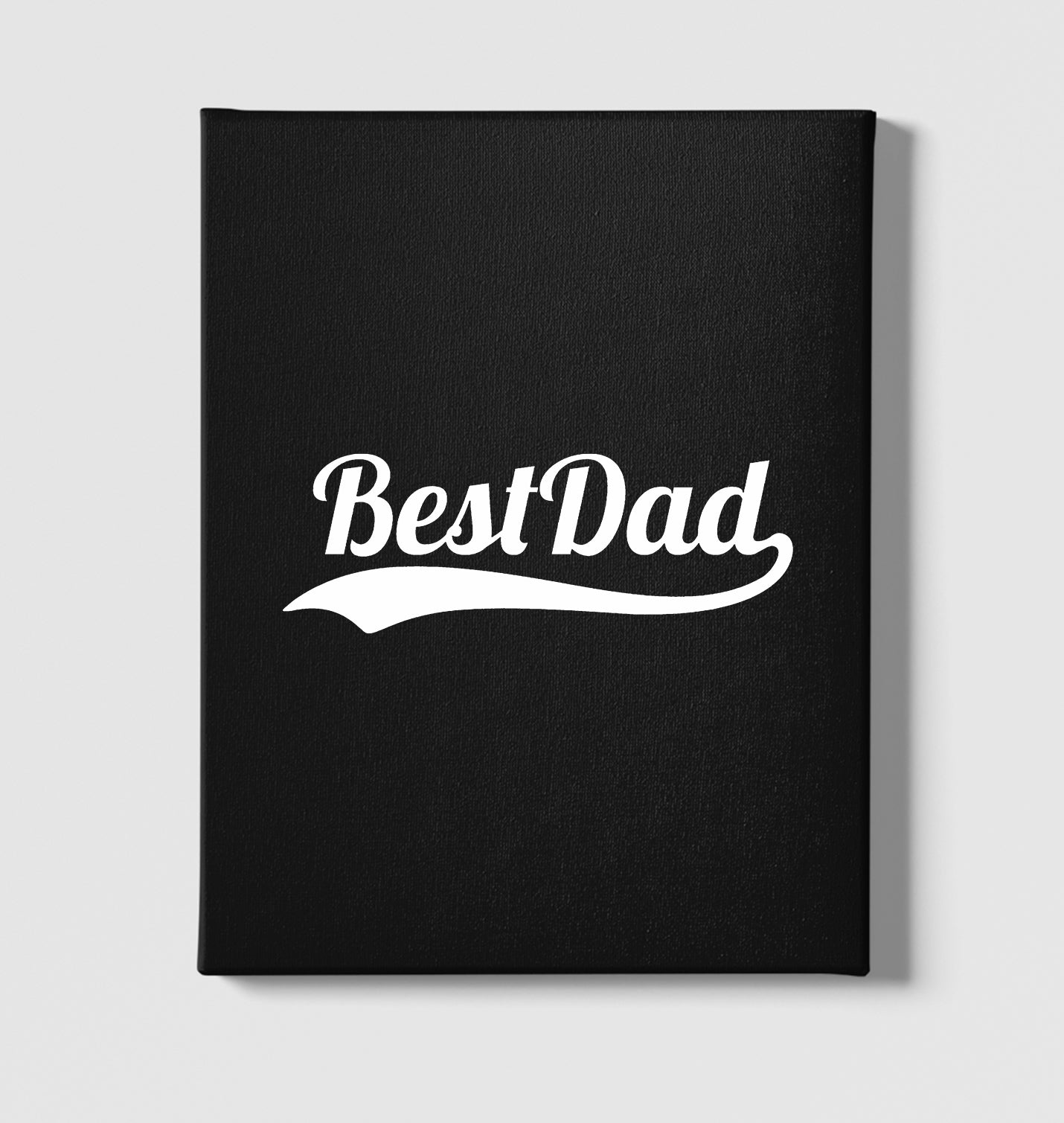 Best Dad Black Canvas Wall Art 35x40cm - Premium  from W.E.N.S. WIND - Just 7990! Shop now at W.E.N.S. WIND