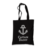 Captain Daddy 2 Black Canvas Totebag - Premium  from W.E.N.S. WIND - Just 4990! Shop now at W.E.N.S. WIND