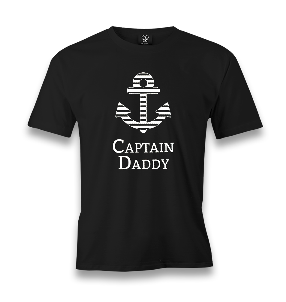 Captain Daddy II Men's Black Tshirt - Premium  from W.E.N.S. WIND - Just 6490! Shop now at W.E.N.S. WIND